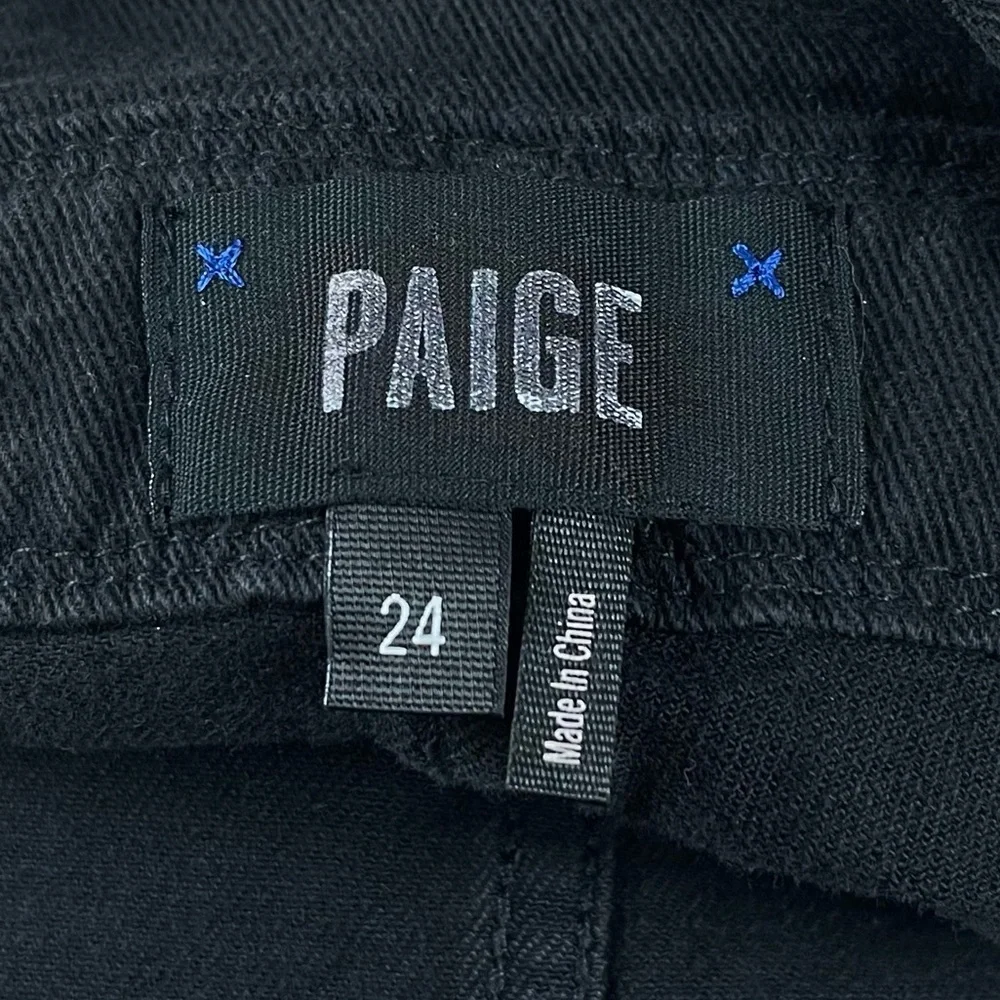 NEW Paige Denim Sierra Overalls Womens Size 24 Black Cotton Blend NWOT
